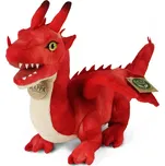 Rappa Plyšový drak 40 cm červený ECO-FRIENDLY