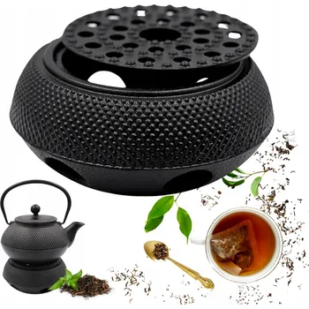 Konvice na čaj LITINOVÝ OHŘÍVAČ NA SVÍČKY POD KONVICE KONVICE SPAŘOVACÍ ČERNÝ HAGE