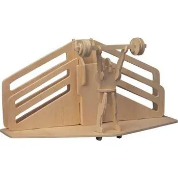 3D puzzle Woodcraft construction kit | Woodcraft Dřevěné 3D puzzle Stojánek na tužky Vzpírání