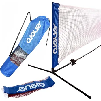 SÍŤ SE SLOUPKY ENERO 310X73CM 2V1 PRO TENIS, NOŽNÍ TENIS