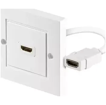 Elektrická zásuvka MicroConnect nástěnná zásuvka HDMI (F) - HDMI (F) bílá (HDMWALL1)