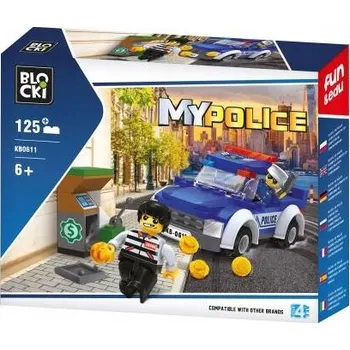 ostatní stavebnice STAVEBNICE BLOCKI POLICIE PŘEPAD STAVEBNICE 125 DÍLŮ