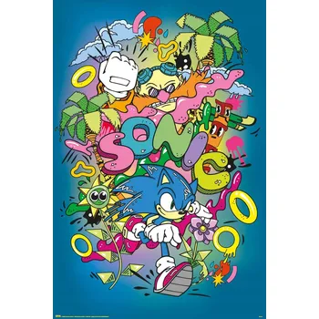 Obraz Plakát Sonic Pop bez rámu 61 x 91,5 cm