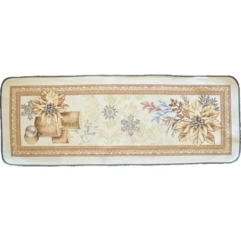 ubrus Ubrus Běžec Gobelínový Vánoční 47x140 cm Vánoce Poinsettia