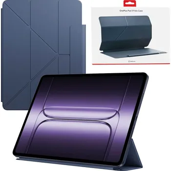 Pouzdro na mobilní telefon OnePlus Folio Case pro OnePlus Pad 3 modrá