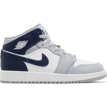 Dámské tenisky Air Jordan 1 Mid GS 'Wolf Grey Midnight Navy' Velikost: 36.5
