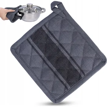 Chňapka Łapka kuchenna do garnków podkładka ochronna měkká šedá 20x20