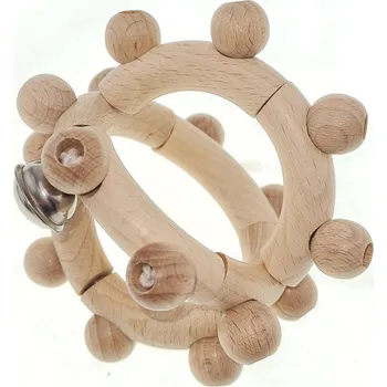 Dřevěná hračka Hess Motorické chrastítko přírodní