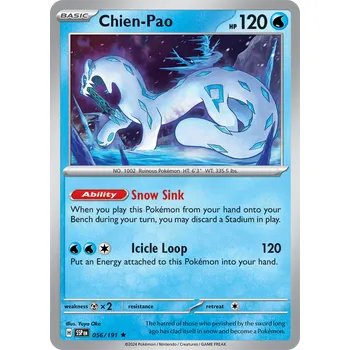 Karetní hra Chien-Pao 056/191 - Surging Sparks Typ karty: Reverse Holo