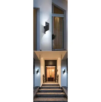 Nástěnné svítidlo MODERNÍ NÁSTĚNNÉ SVÍTIDLO LAMPA SPINER LED ČERNÁ LED SVÍTIDLA