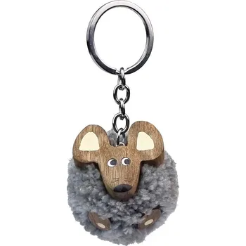 2Kids Toys Dřevěná klíčenka pompon Myš
