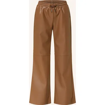 Monari Dámské Kalhoty V Koženém Vzhledu, hnědá, 36