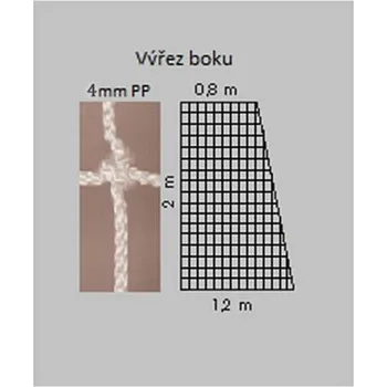 Volejbal Kv řezáč Síť házená bílá 4mm bílá + DÁREK + Doprava ZDARMA
