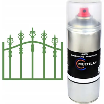 Barva ve spreji Profesionální lak ve spreji na rez oceli a kov RAL 6010 lesklý