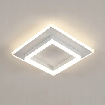 Stropní Svítidlo čtvercový Comely 30 x 7 cm bílý