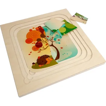 Puzzle Hess Dřevěné puzzle roční období