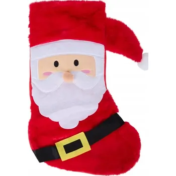 Vánoční dekorace Vánoční punčocha k zavěšení a naplnění dárky Mikuláš