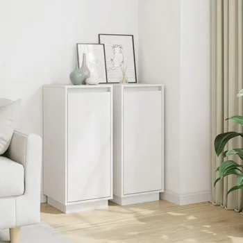 Komoda Komoda VidaXL 31,5 x 34 x 75 cm, bílá matná