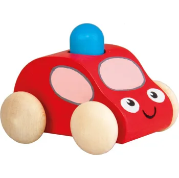 autíčko Detoa | Pískací auto s majákem 1ks červená
