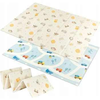 Hrací deka Pěnová podložka Sesttino skládací, vzdělávací, oboustranná XXL