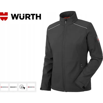 Dámská softshellová bunda DÁMSKÁ PRACOVNÍ BUNDA SOFTSHELL WURTH MODYF CITY ČERNÁ vel. L