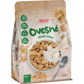 Ovesné snídaňové vločky POLŠTÁŘE přírodní bez lepku 125g Poex
