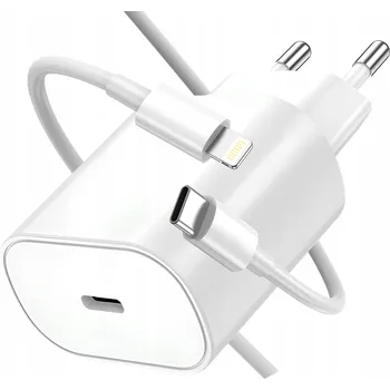 Síťová nabíječka pro Apple s USB-C - Lightning kabelem 20W bílá 1 m