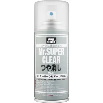 barva a nátěr na dřevo Matný bezbarvý lak Mr. Super Clear Matt Finishing Spray B514 Mr.Hobby