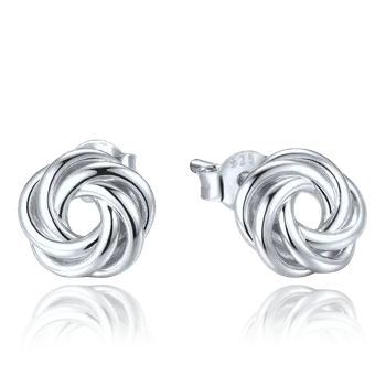 Náušnice Minet Decentní stříbrné náušnice točené