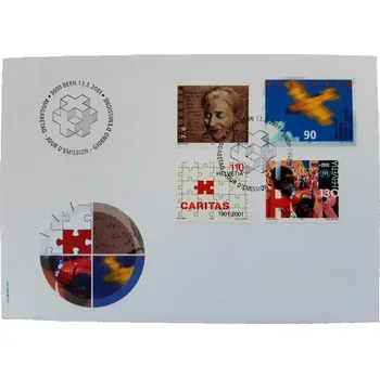 Sběratelství ŠVÝCARSKO FDC 1746/9, různá výročí, r. 2001
