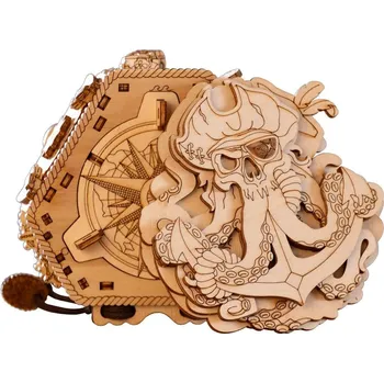 Hlavolam EscapeWelt Dřevěný hlavolam Blackbeard's Compass