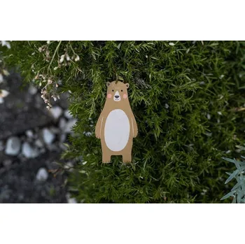 Dekorativní magnet BeWooden Dřevěná magnetka méďa Péťa