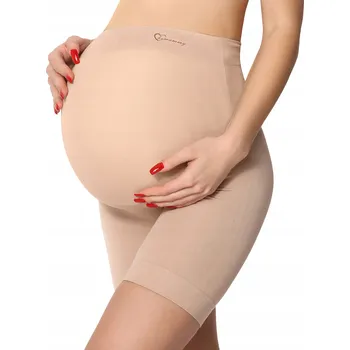 Dámské kraťasy Těhotenské legíny kraťasy dámské cyklistické šortky BE-HS Béžová XL
