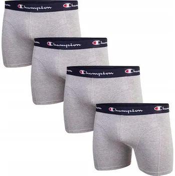 Pánské spodní prádlo CHAMPION PÁNSKÉ BOXERKY SLIPY 4 KS ŠEDÉ vel.M