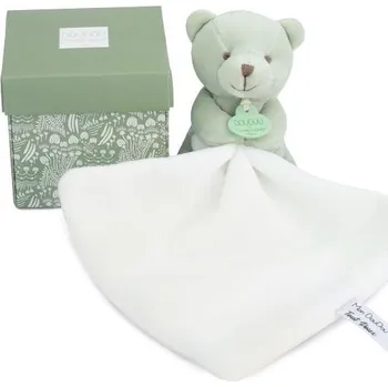 Hračka pro nejmenší Doudou et Compagnie Paris | Doudou Můj malý medvídek 10 cm světle zelený