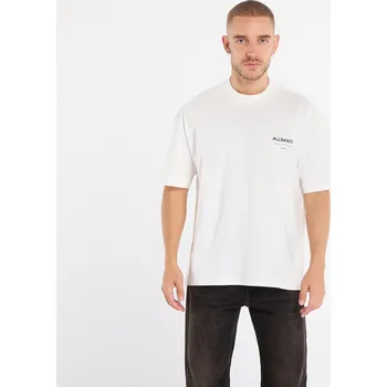 Pánské tričko Tričko AllSaints Underground Ss Crew Ashen White L