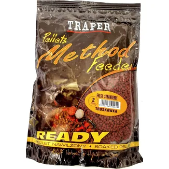 METHOD PELETY PŘIPRAVENÉ K POUŽITÍ Traper 2mm 500g Jahoda