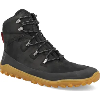 Pánská móda Barefoot pánské outdoorové boty Vivobarefoot - Tracker Leather At Mens Obsidian černé Velikost: 48