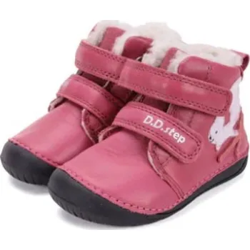 Dívčí sněhule D.D.Step Barefoot zimní boty W070-52214B Dark Pink EUR 22
