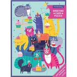Mudpuppy Puzzle s přáním Kočičí party 12 dílků