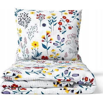 Povlečení KREPOVÉ POVLEČENÍ 160X200 VZOR BÍLÁ HRUBÁ POLSKÁ 100% bavlna módní vzor