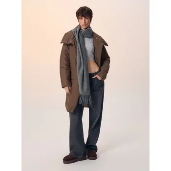 Dámský kabát Prošívaný kabát - S - House - hnědý - 587EW-88X