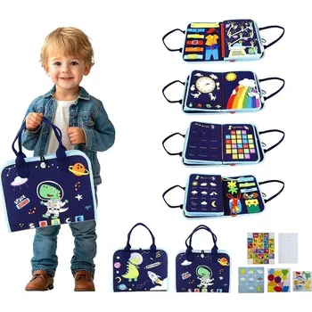 Výuková hračka 2Kids Toys Senzorická busy kniha Vesmír