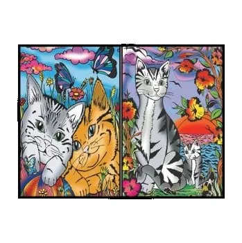 desky na sešit Colorvelvet Sametové desky Kočky