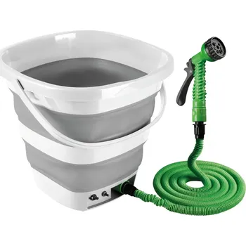 Sada nářadí Skládací kbelík s akumulátorovým čerpadlem a sprchou 15 l – Lampa AquaRover