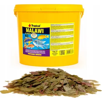 Krmivo pro rybičky Tropical Malawi 5l kbelík 1kg Krmivo pro mláďata