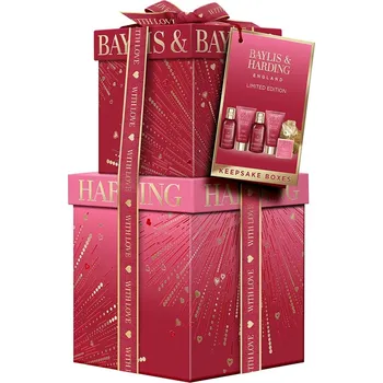 Kosmetická sada Baylis&Harding Midnight Cherry, dárkový set péče o tělo, 6dílný BH25MCSTACK