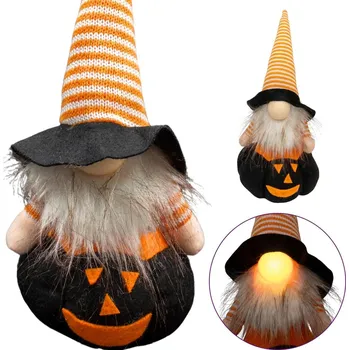 DEKORATIVNÍ FIGURKA NA ČERNÉ DÝNI 25CM LED HALLOWEEN
