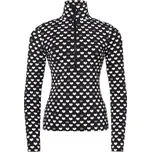 Dámská mikina Goldbergh CUORI - černá/bílá XXS