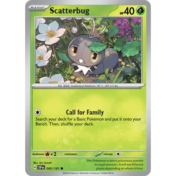 Karetní hra Scatterbug 005/191 - Surging Sparks Typ karty: Reverse Holo